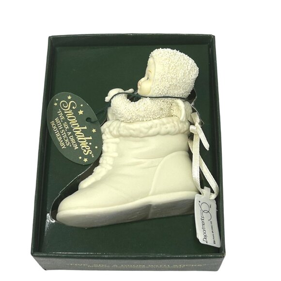 Snowbabies Ornament - Five, Six, A Drum With‎ Sticks, Vintage - 1997 , New - Picture 1 of 8